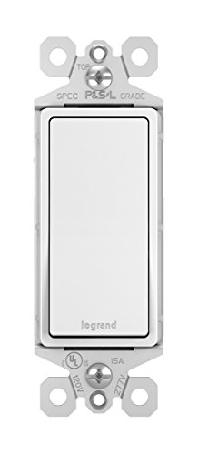 Pass & Seymour TM870WCP6 White Decorator Single Pole Switch 15amp - Pack of 10