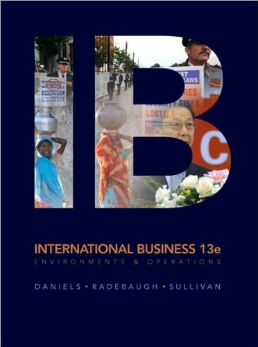 International Business (text only) (13th Edition) by J. Daniels by L.Radebaugh