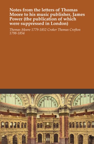 Notes from the letters of Thomas Moore to his music publisher, James Power (the publication of which were suppressed in London)