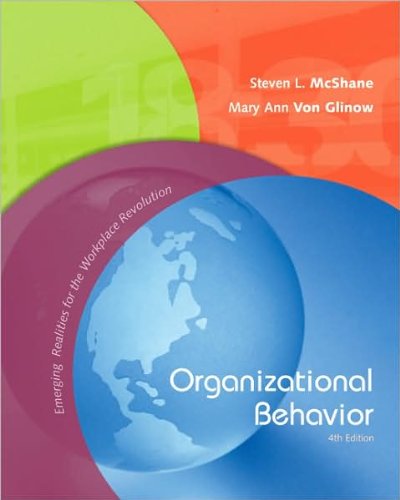 S. McShane's M. V. Glinow's Organizational Behavior [Hardcover]2008