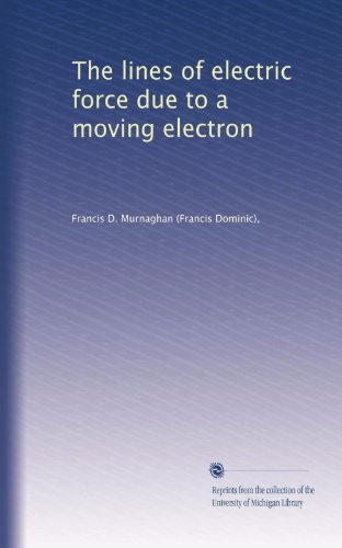 The lines of electric force due to a moving electron