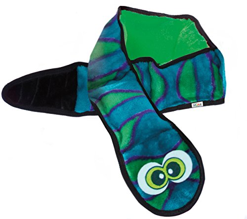 Outward Hound Stuffingless Snake Toss and Tug Plush Dog Toy with Invincible Squeakers