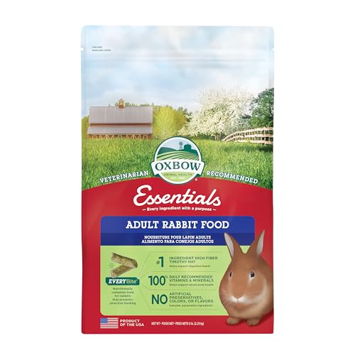 Oxbow Bunny Basics Adult Rabbit Food (Timothy Based), 5-Pound Bag