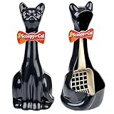 Scoopy Cat Litter Scoop and Holder - Black