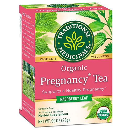 Traditional Medicinals - Organic Pregnancy Herbal Tea, Caffeine-Free - 16 Tea Bags