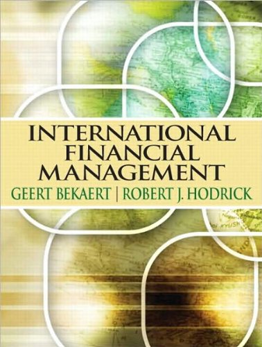 International Financial Management (text only) by G. Bekaert.R.J.Hodrick