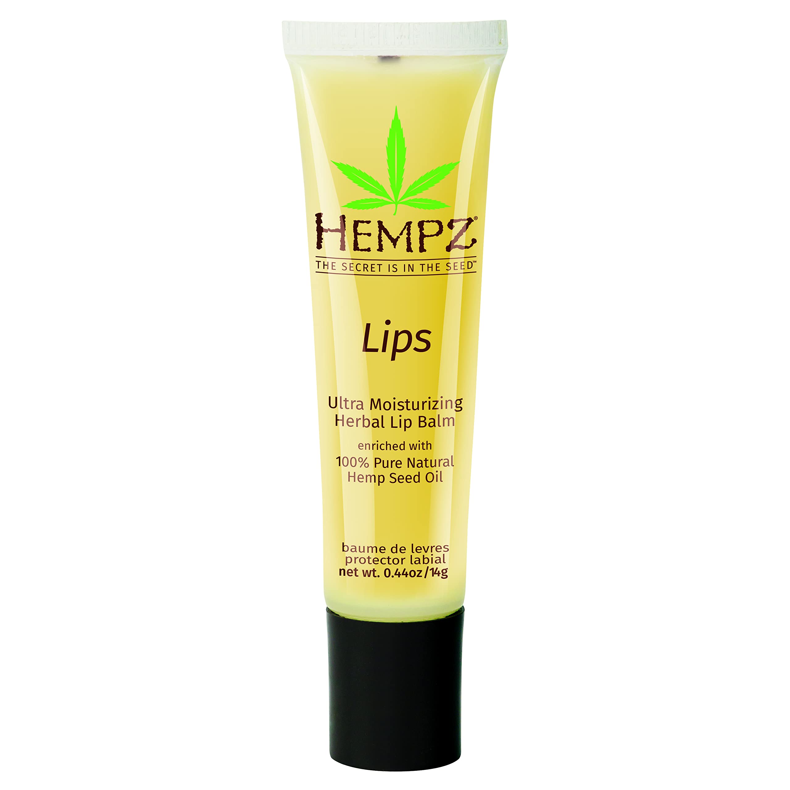 HEMPZ Herbal Ultra Moisturizing Lip Balm - Lip Treatment for Dry Cracked Lips, Provides Hydration and Nourishment for Men and Women - Premium, 100% Pure Natural Hemp Seed Oil - .44 oz Original Ultra Moisturizing