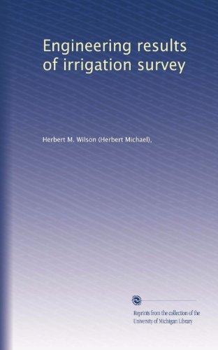 Engineering results of irrigation survey