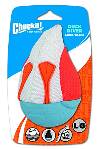 ChuckIt! Amphibious Duck Diver Dog Toy, Large (Colors Vary)