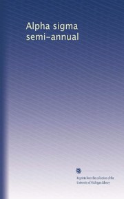Alpha sigma semi-annual (Volume 2)
