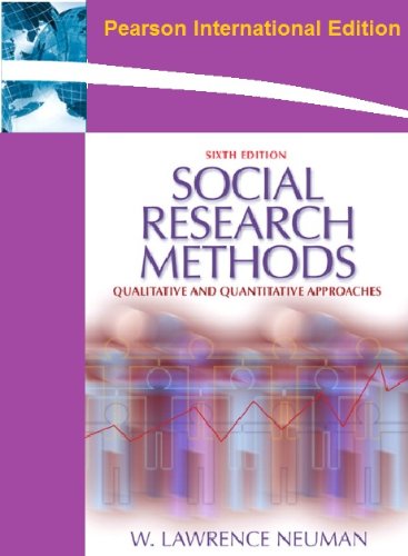 Social Research Methods - Qualitative and Quantitative Approaches By Neuman (6th International Edition)