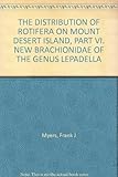 THE DISTRIBUTION OF ROTIFERA ON MOUNT DESERT ISLAND, PART VI. NEW BRACHIONIDAE OF THE GENUS LEPADELLA