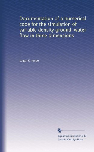 Documentation of a numerical code for the simulation of variable density ground-water flow in three dimensions