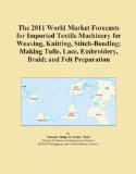 The 2011 World Market Forecasts for Imported Textile Machinery for Weaving, Knitting, Stitch-Bonding; Making Tulle, Lace, Embroidery, Braid; and Felt Preparation