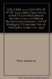 AIM, CMM 24-12 GIACHES DE WERT (1535-1596), Opera omnia, edited by Carol MacClintock (secular music) and Melvin Bernstein (sacred music). Vol.XII Madrigals (L'Undecimo libro de madrigali a cinque voci, 1595)