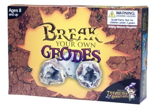 Book Cover Gem Break Your Own Geodes High Quality Kit 12 Whole Geodes by Center U.S.A.