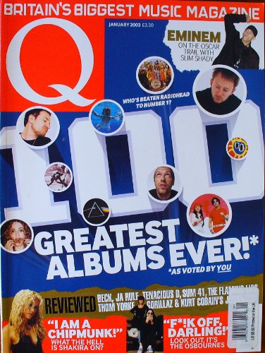Q, January 2003; Eminem, Shakira, Osbournes, Datsuns, Ryan Adams, Ja Rule, Beck