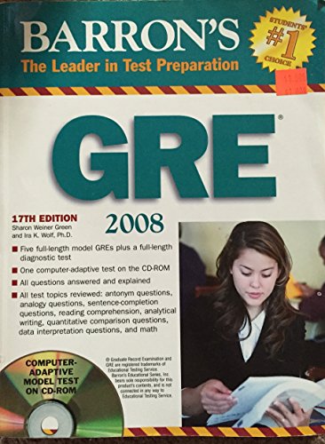 Barrons GRE 2008 - 17th edition