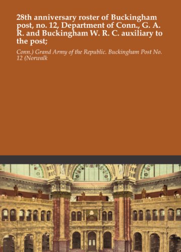 28th anniversary roster of Buckingham post, no. 12, Department of Conn., G. A. R. and Buckingham W. R. C. auxiliary to the post;