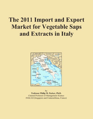 The 2011 Import and Export Market for Vegetable Saps and Extracts in Italy