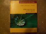 Precalculus with Limits: A Graphing Approach, Teacher's Edition, 5th Edition