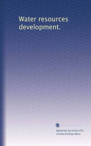 Water resources development.