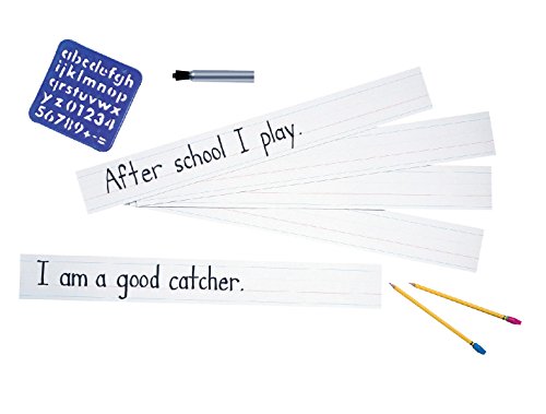 Book Cover Zaner-Bloser Sentence Strips, 3 x 24 Inches, White, 100 Sheets