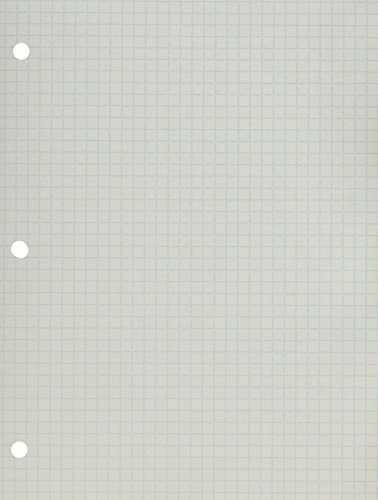 School Smart Double Sided Grid Paper, 3 Hole Punched, 8-1/2 x 11 Inches, 1/4 Inch Rule, White, Pack of 500