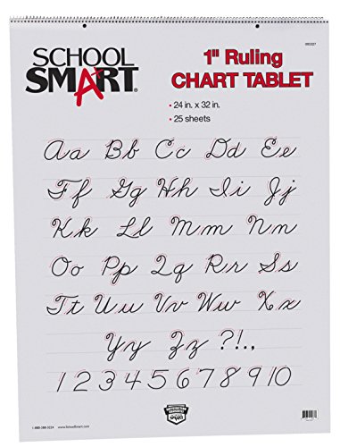 Book Cover School Smart Chart Tablet, 24 x 32 Inches, 1 Inch Rule, 25 Sheets