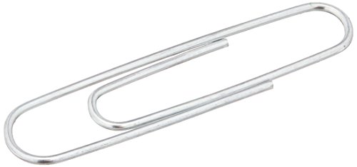 School Smart Smooth Paper Clip, 1-1/4 Inches, Silver, Pack of 100