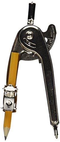 School Smart Ball Bearing Compass with Short Point - Draws Circles Up to 12 inches - Pack of 12