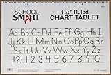School Smart Chart Tablet, 24 x 16 Inches, 1-1/2 Inch Skip Line, 25 Sheets