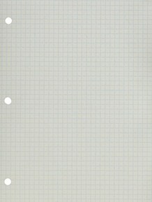 School Smart Double Sided Grid Paper, 3 Hole Punched, 8-1/2 x 11 Inches, 1/4 Inch Rule, White, Pack of 500