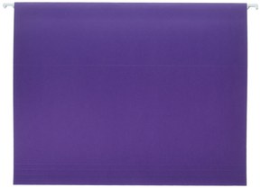 School Smart Letter Size Hanging File Folders with 1/5 Cut Tab - Pack of 25 - Purple - 085112