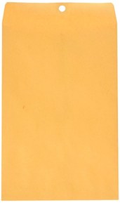 School Smart Kraft Envelope with Clasp, No 55, 6 x 9 Inches, Pack of 100