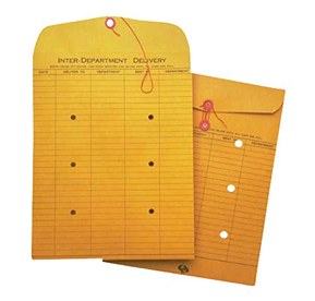 School Smart Inter-Department Envelopes, 28 lb, 10 x 13 Inches, Kraft, Pack of 100