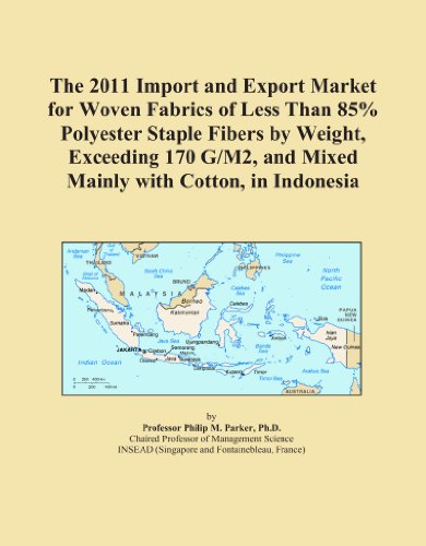 The 2011 Import and Export Market for Woven Fabrics of Less Than 85% Polyester Staple Fibers by Weight, Exceeding 170 G/M2, and Mixed Mainly with Cotton, in Indonesia