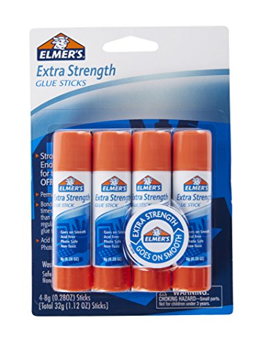 Book Cover Elmer's-E5010 Extra Strength Glue Sticks, 0.28 Ounces, 4 Count