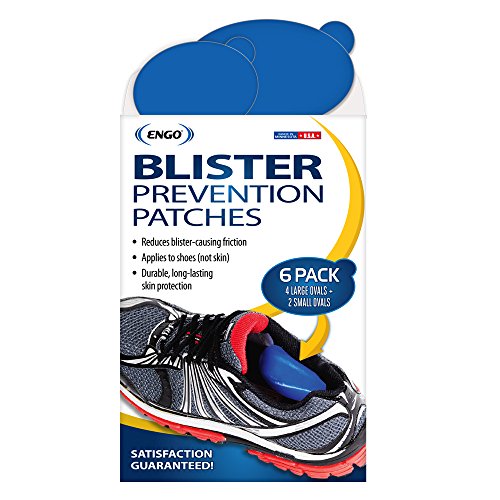 Book Cover Engo Oval Blister Prevention Patches (6 Patches) | Fits in All Types of Footwear