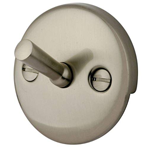Kingston Brass DTL108 Overflow Plate for Trip Lever Drain, Brushed Nickel 3.19 x 3.19 x 2.06