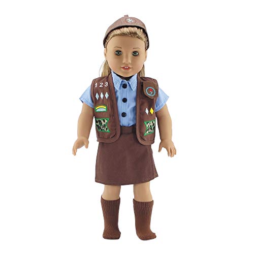 18 Inch Doll Clothes Like Brownie Girl's Club Outfit | Fits 18 American Girl Dolls | Gift-boxed!"