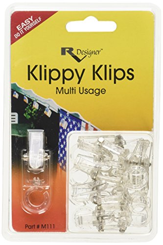 RV Designer Clear Collection M111 Klippy Klips (Pkg 10)