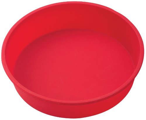 Mrs. Anderson's Baking Silicone 9-Inch Round Cake Pan, BPA Free, Non-Stick European-Grade Silicone, 9.5 x 2.25-Inches
