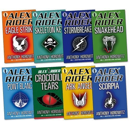 Book Cover Alex Rider Pack Collection, 8 books, RRP Â£63.92 (Stormbreaker, Point Blanc, Skeleton Key, Eagle Strike, Scorpia, Ark Angel, Snakehead, Crocodile Tears) (Alex Rider) (Alex Rider)