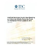 InfoPrint Solutions Unveils New Branding as it Becomes Wholly Owned by Ricoh Ltd :European Printer Update 8, 2010