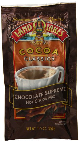 Land O Lakes Cocoa Classics, Chocolate Supreme Hot Cocoa Mix, 1.25-Ounce Packets (Pack of 36), Rich brown, (34-001)