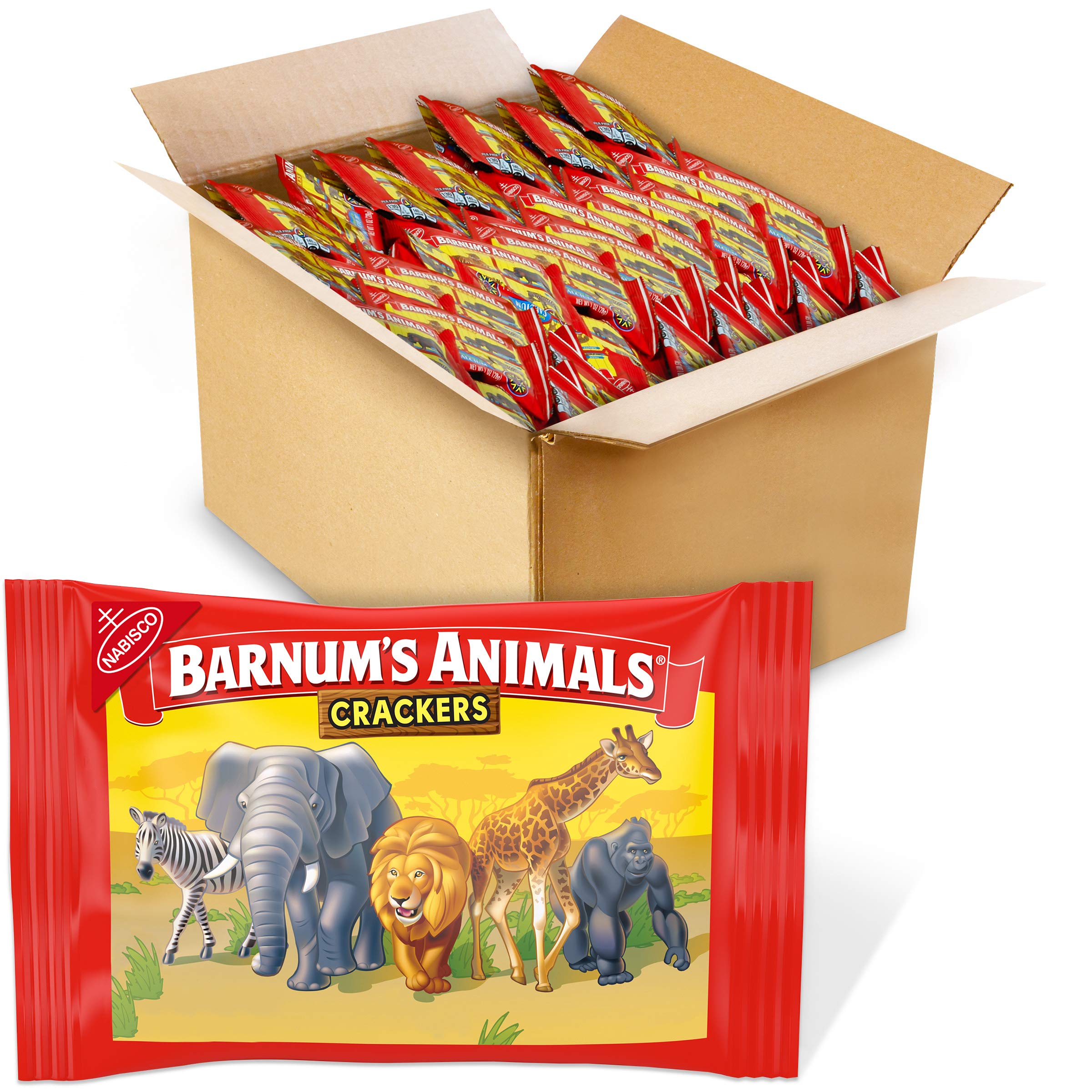 Book Cover Barnum's Animal Crackers, 1-Ounce Bags (Pack of 72)
