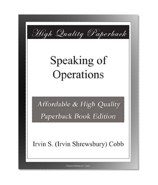 Speaking of Operations