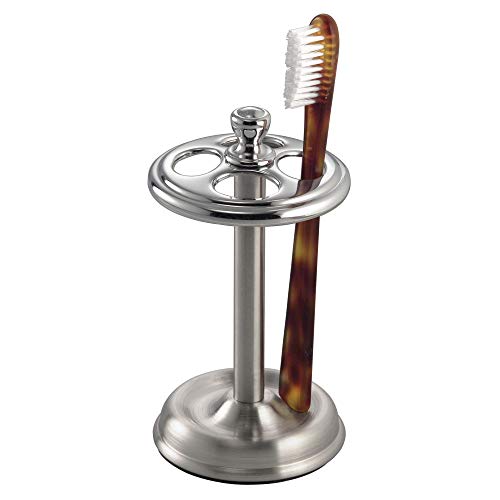 Book Cover iDesign York Steel Divided Toothbrush Stand - 3.25