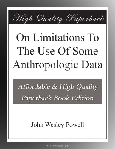 On Limitations To The Use Of Some Anthropologic Data